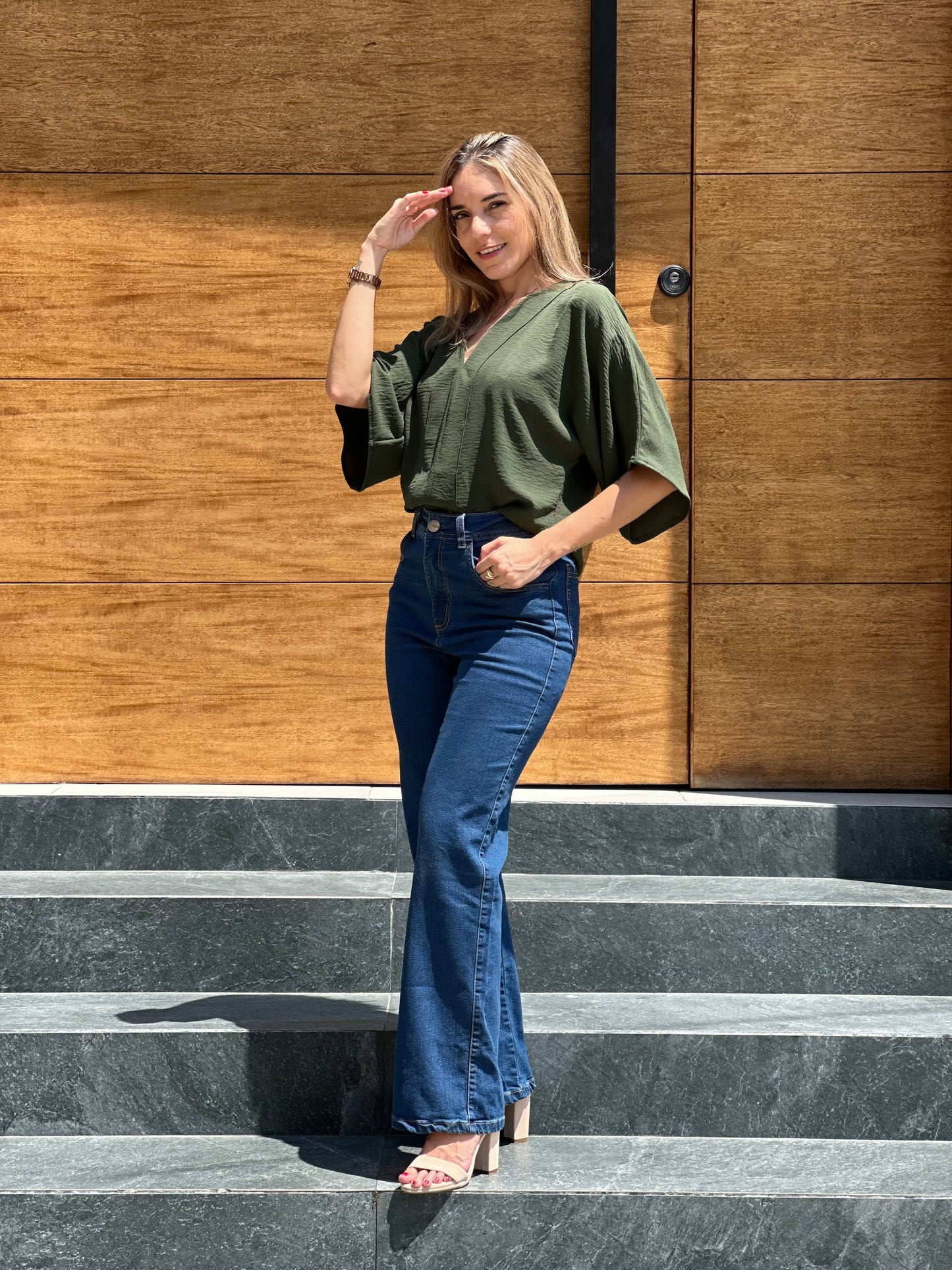 Blusa By Paola Forero Luna Verde BPF022