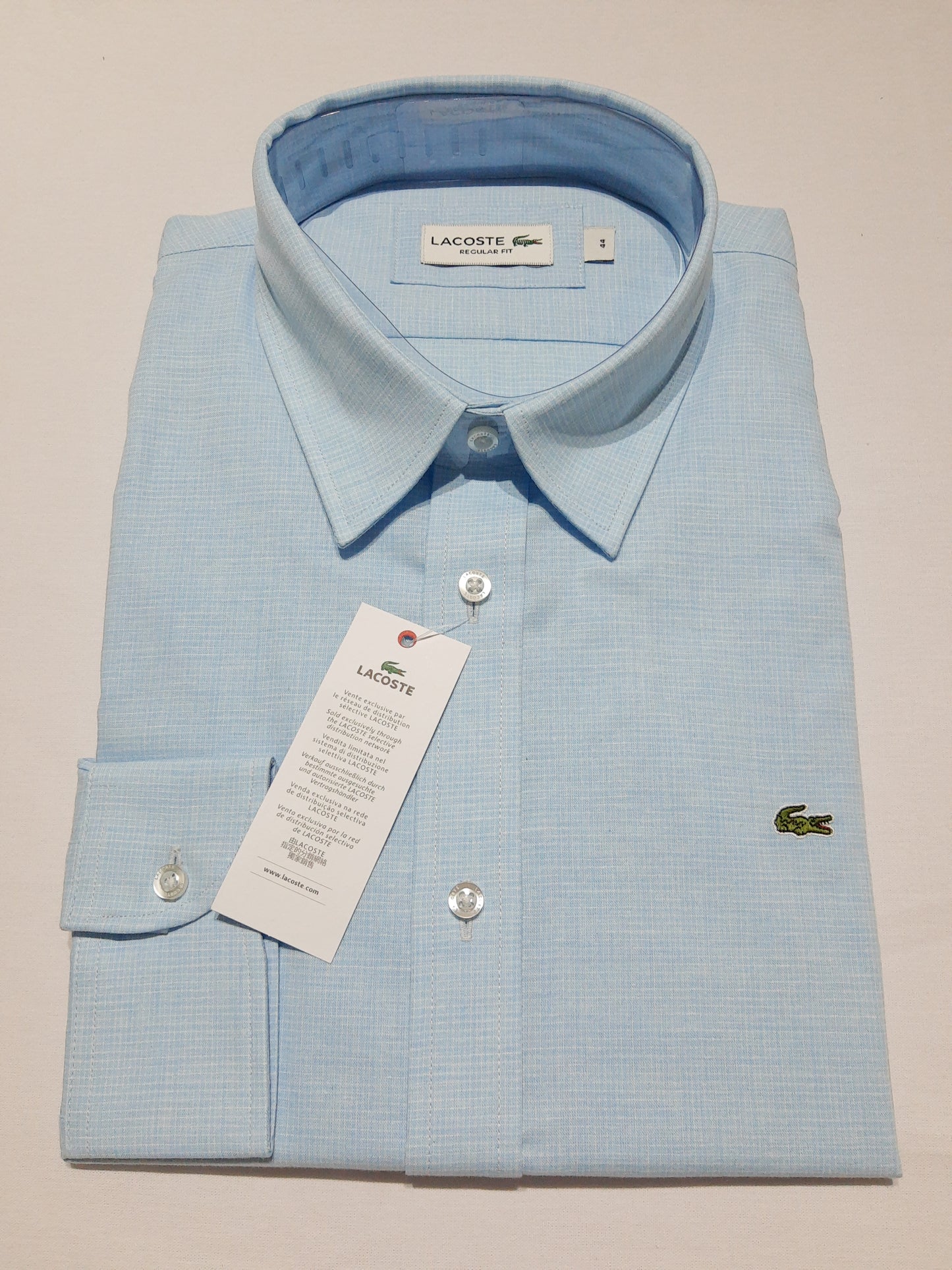 Camisa Lacoste Azul con detalles Regular Fit - CH4869