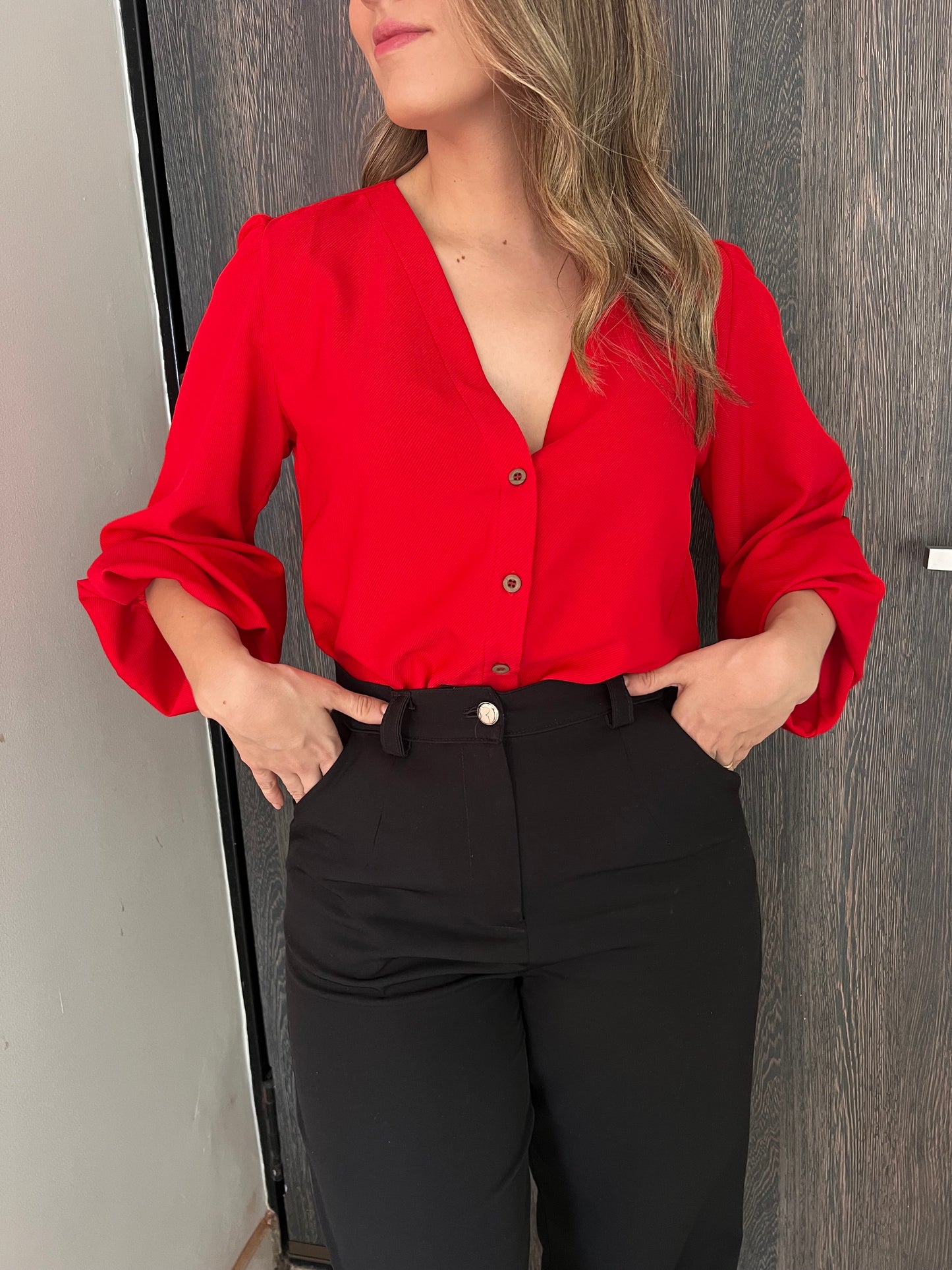 Blusa By Paola Forero Mia Rojo BPF031