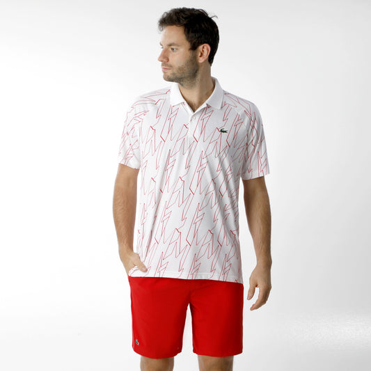 Polo Sport  Lacoste x Novak Djokovic – Edición Gráfica "White Motion"