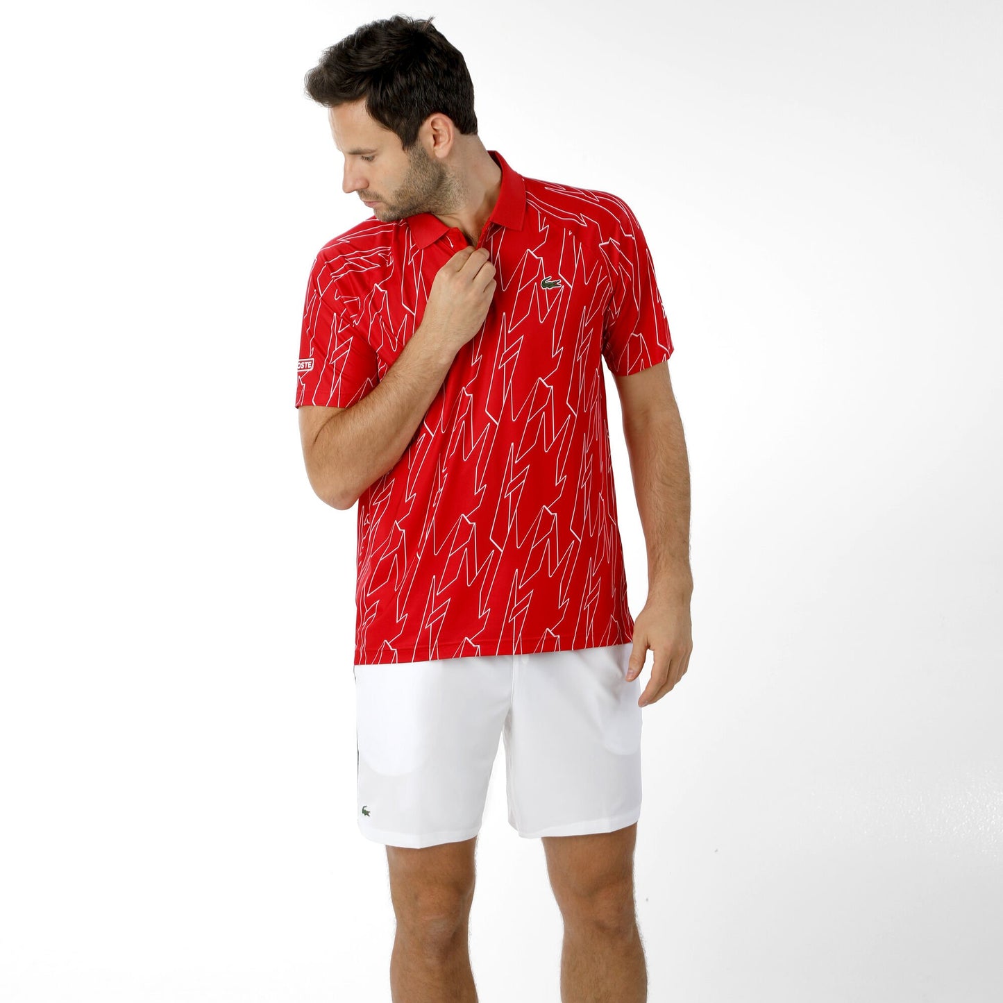 Polo Lacoste Sport x Novak Djokovic – Edición Gráfica "Red Energy"