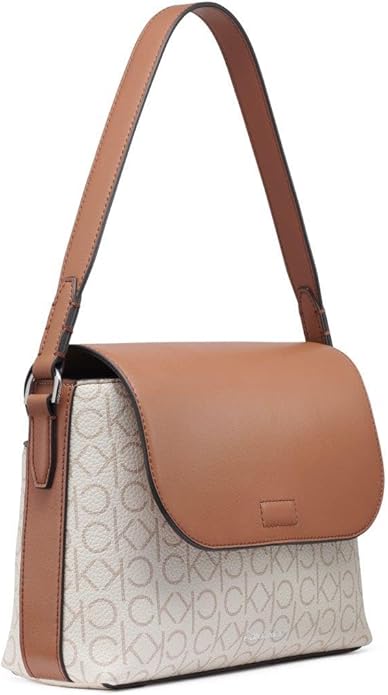 Calvin Klein Millie 2-en-1: Bolso de Hombro con Solapa y Bandolera Convertible