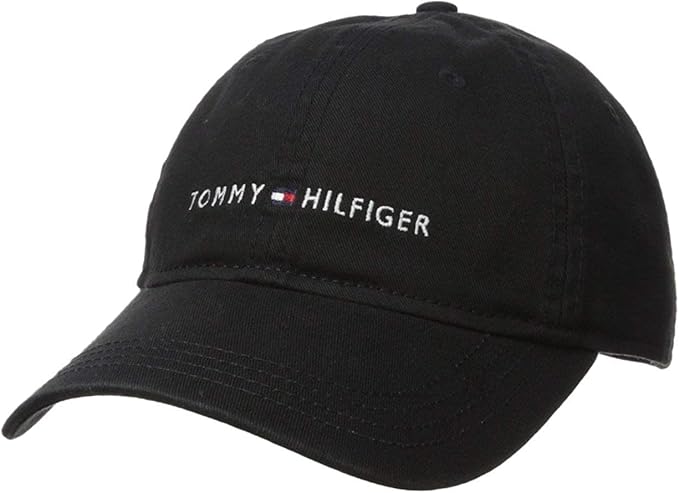 Gorra Tommy Hilfiger Classic Negra: Estilo Americano Icónico en Algodón Premium