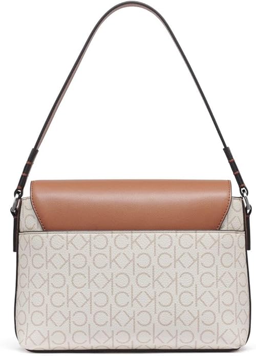 Calvin Klein Millie 2-en-1: Bolso de Hombro con Solapa y Bandolera Convertible