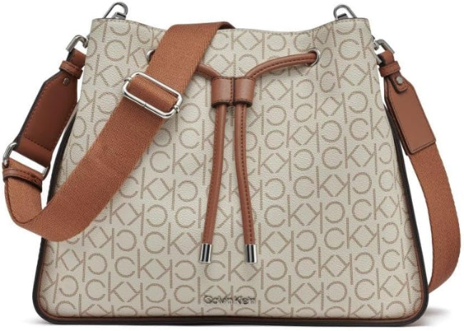 Bolso Hobo Calvin Klein Fay - Edición Monograma Premium