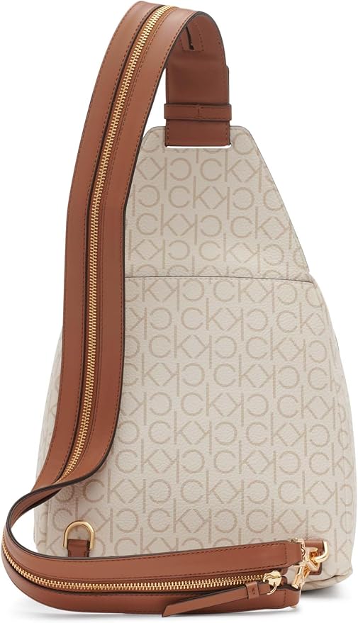 Calvin Klein Myra Convertible: Mochila y Bandolera 2-en-1 en Monograma