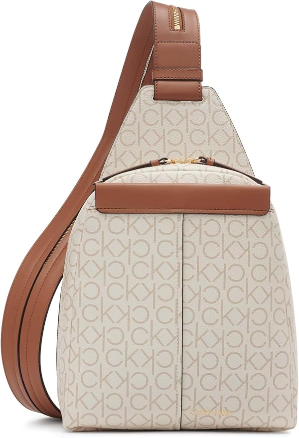 Calvin Klein Myra Convertible: Mochila y Bandolera 2-en-1 en Monograma
