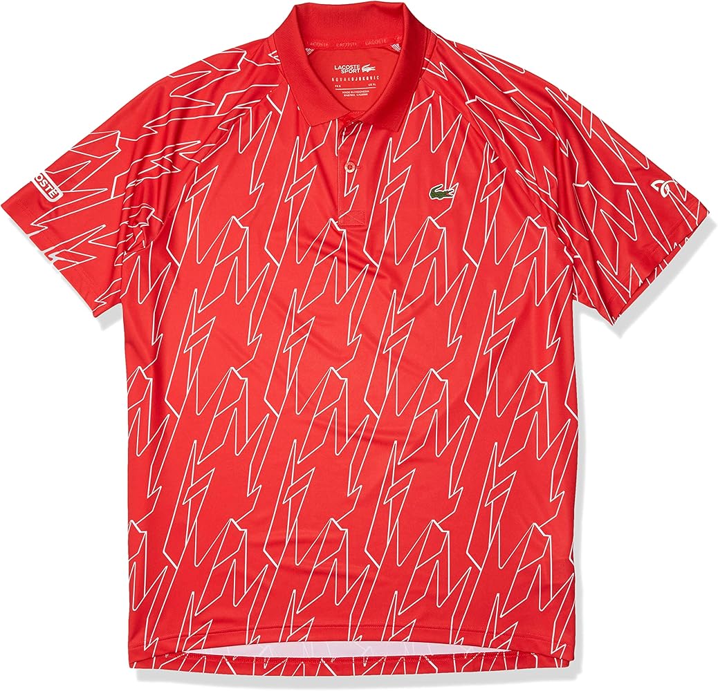 Polo Lacoste Sport x Novak Djokovic – Edición Gráfica "Red Energy"
