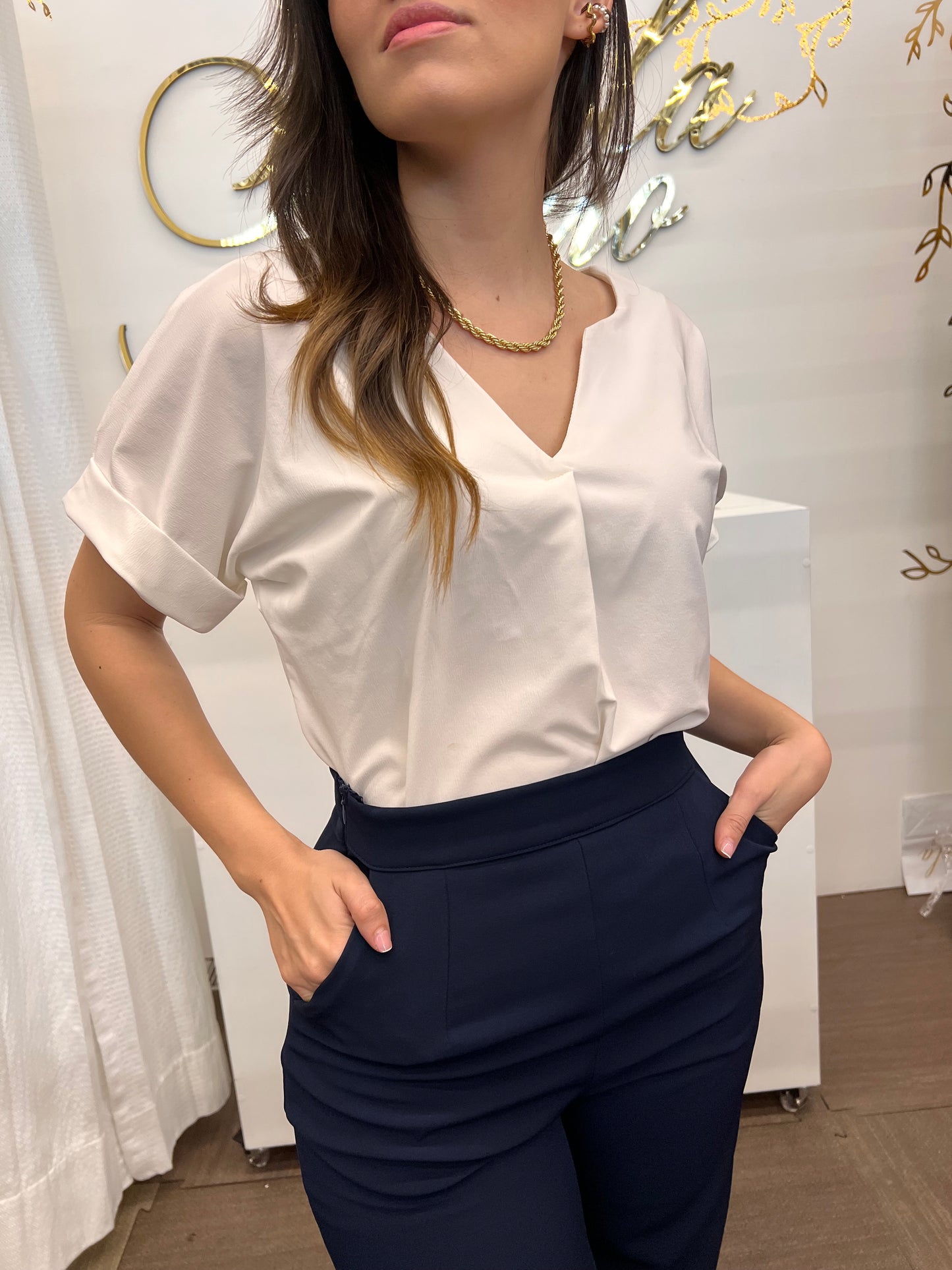 Blusa By Paola Forero Sofia Blanca BPF026