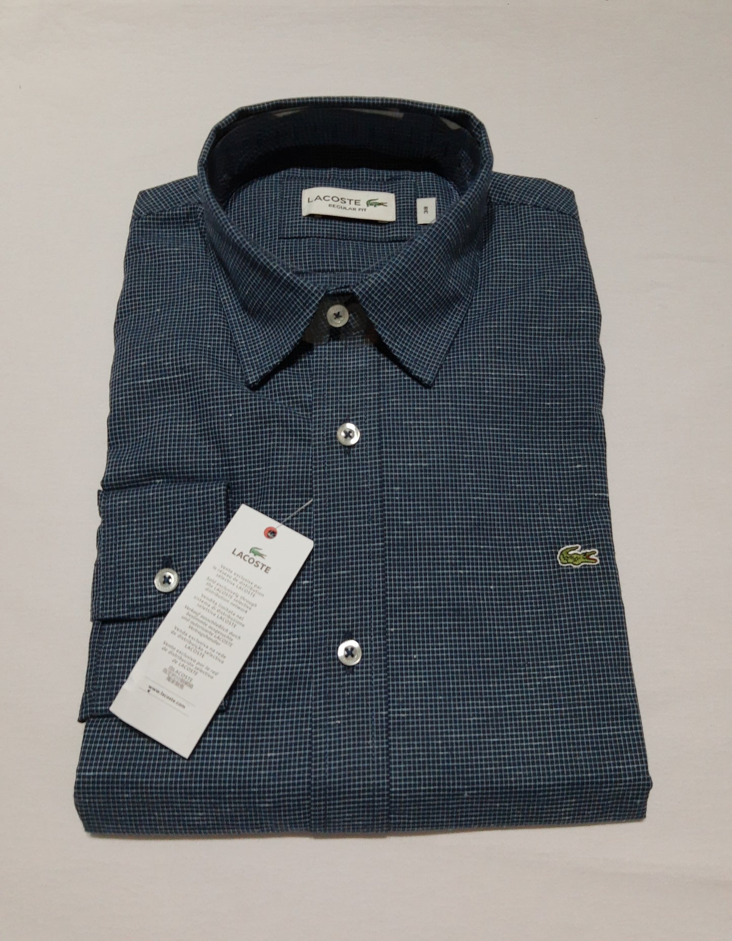 Camisa Lacoste Azul oscuro con detalles Regular Fit - CH4869