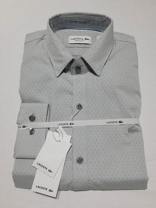 Camisa Lacoste Gris con detalles Regular Fit - CH5390