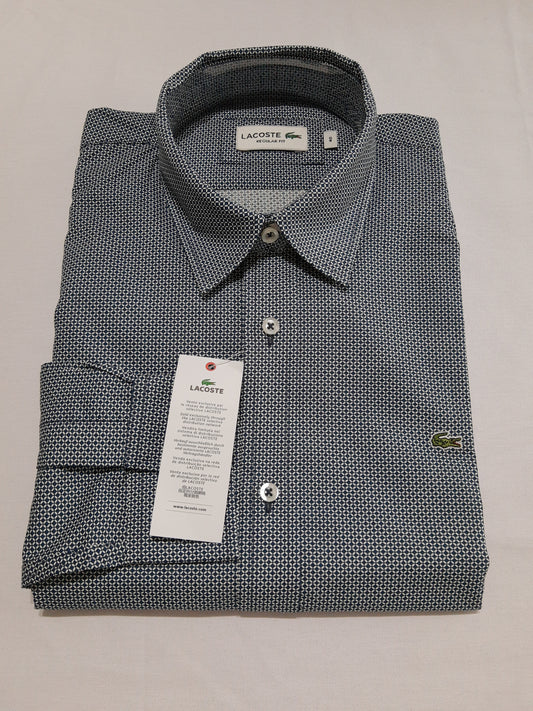Camisa Lacoste Gris con detalles Regular Fit - CH6287