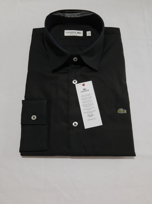 Camisa Lacoste Negro Regular Fit - CH9081