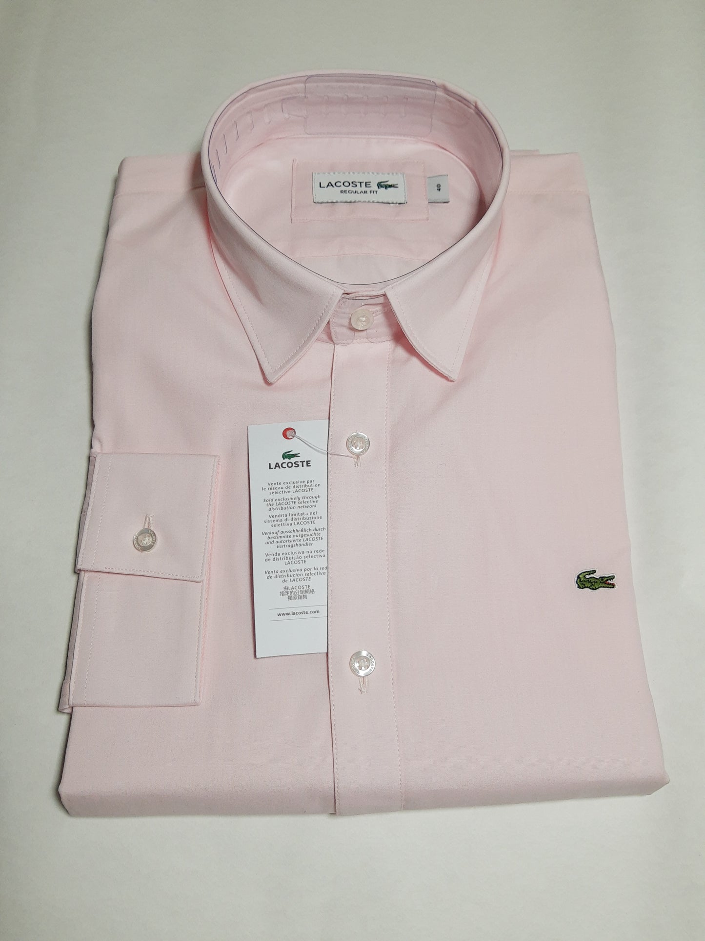 Camisa Lacoste Rosado Regular Fit - CH9081