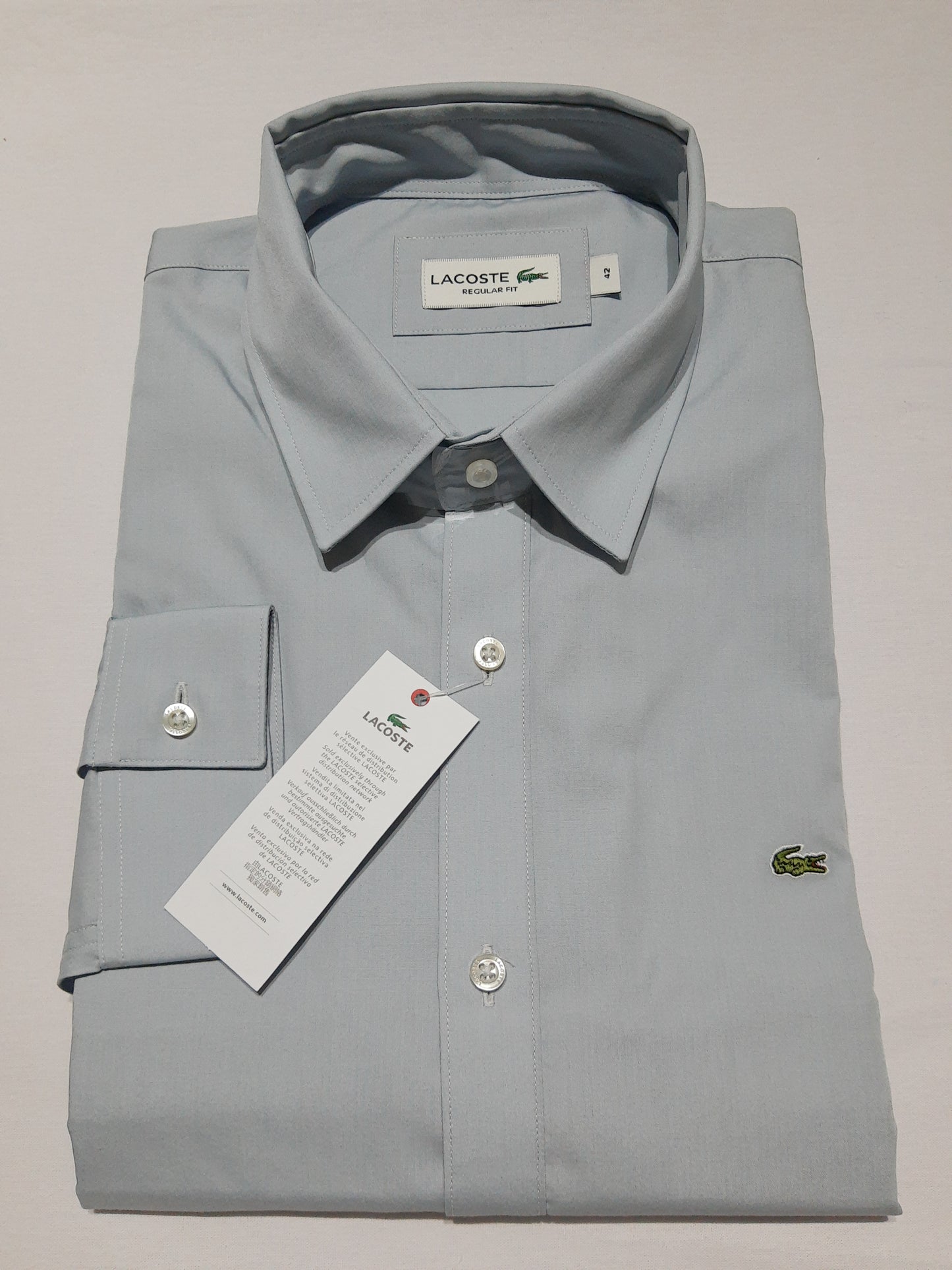 Camisa Lacoste Gris Regular Fit - CH 9081