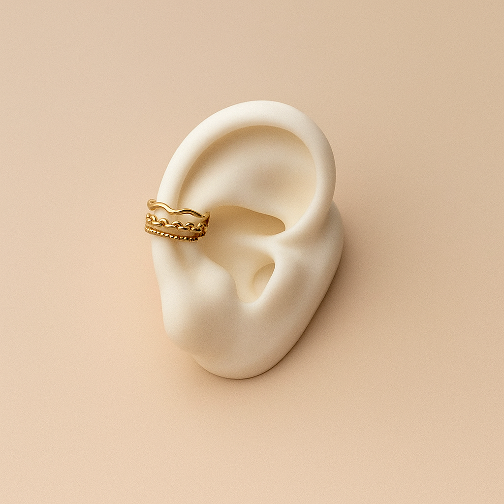 Earcuff Triple Layer – Efecto Stacking by LIRIO