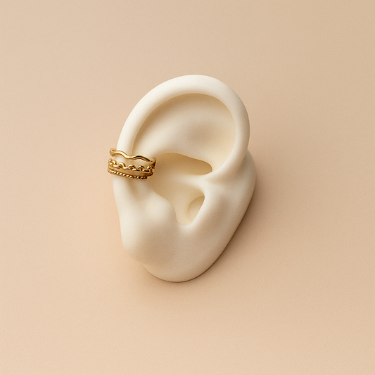 Earcuff Triple Layer – Efecto Stacking by LIRIO