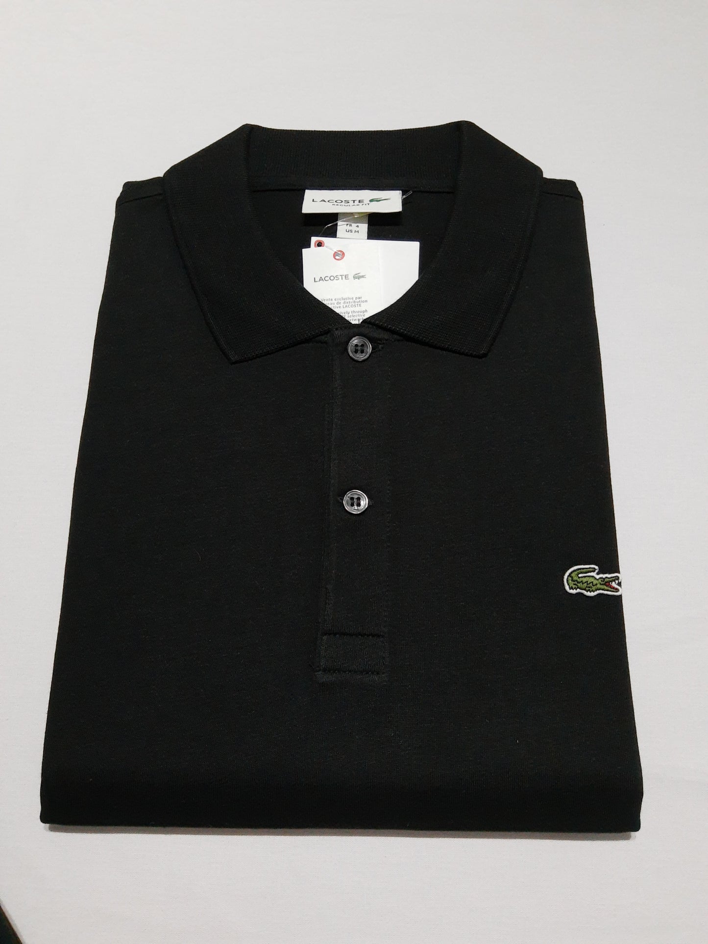 Polo Lacoste Regular Fit – Edición Negro