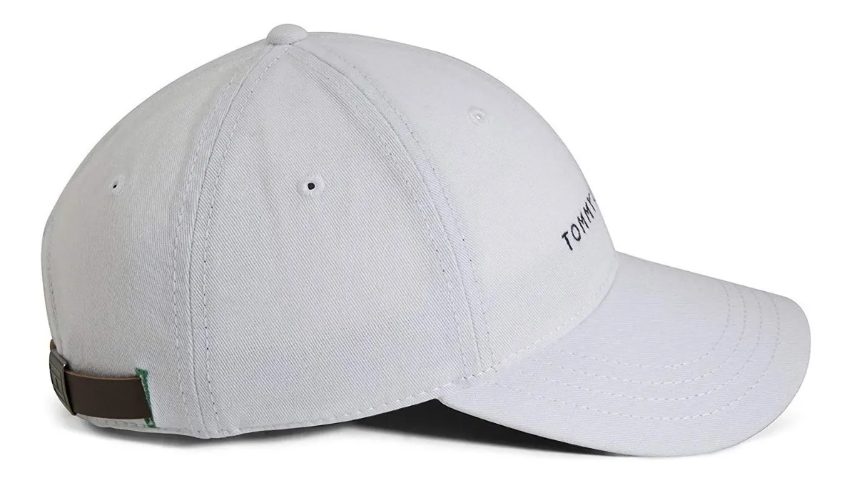 Gorra Tommy Hilfiger Classic Blanca: Estilo Americano Icónico en Algodón Premium