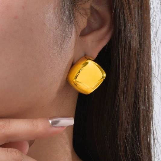 Aretes Puffy Square by LIRIO