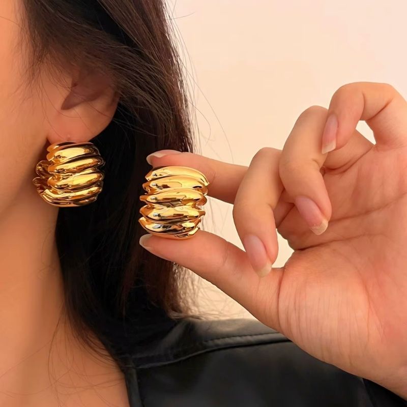 Aretes Chunky Ribbed by LIRIO