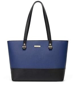 Bolso Tote Elim & Paul Azul con negro  Premium