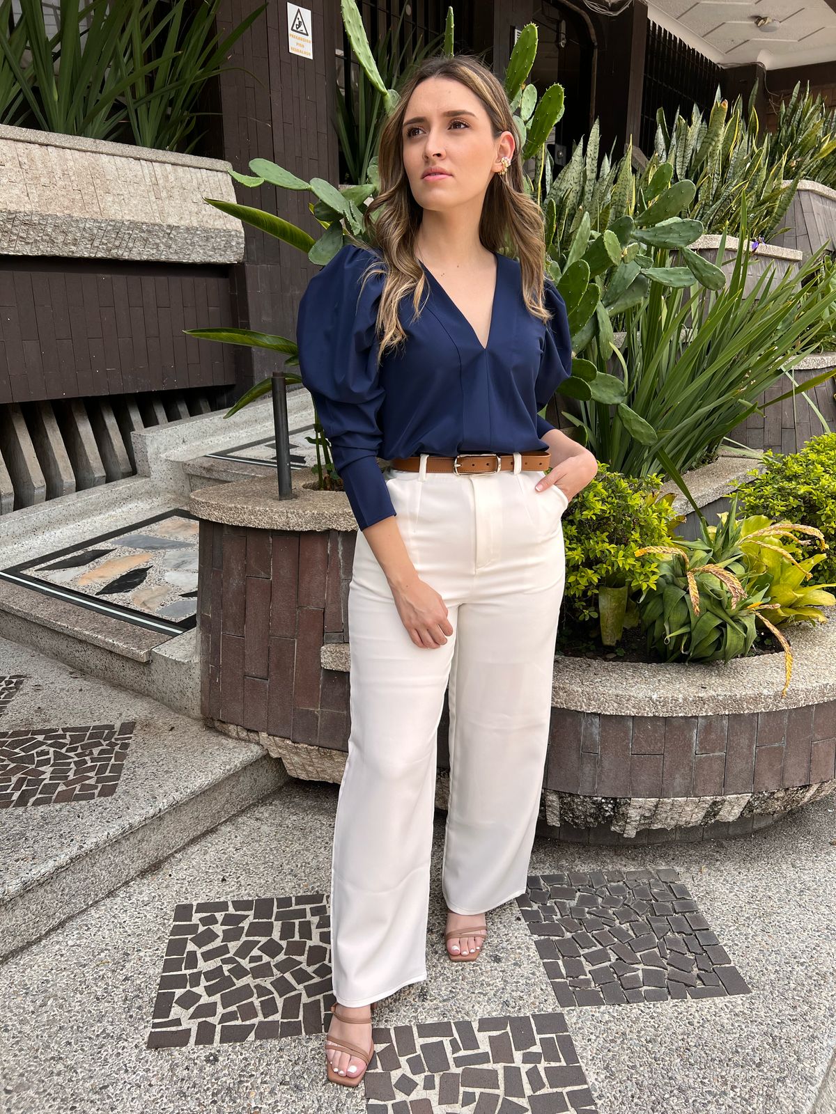 Pantalon By Paola Forero Paris Blanco - BPF004