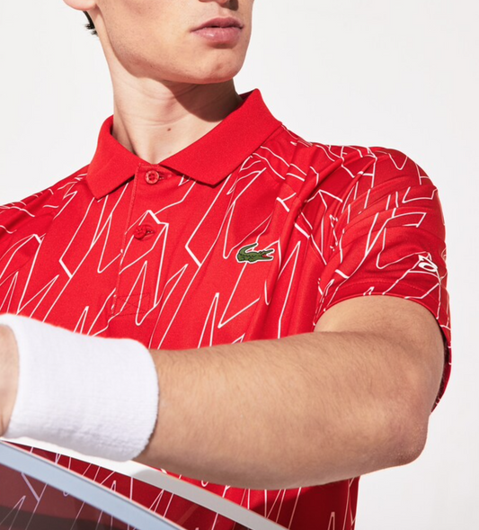 Polo Lacoste Sport x Novak Djokovic – Edición Gráfica "Red Energy"
